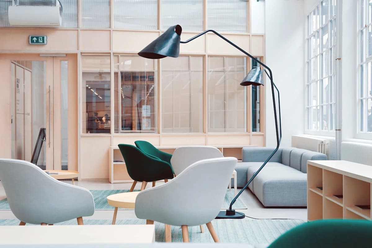 Commercial office interior project — workspace