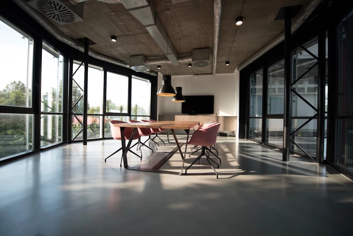 Commercial office interior project — architectural detail